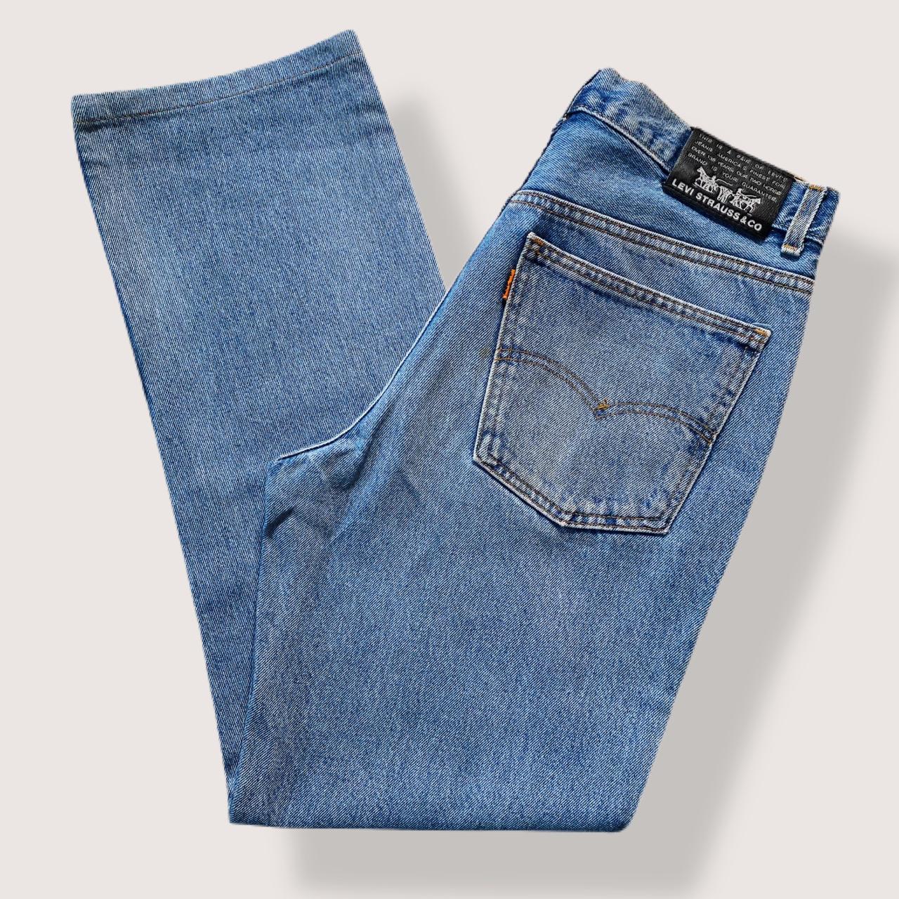 Vintage Levi's Jeans Orange Tab 630 High Waisted Light Wash Blue Jeans