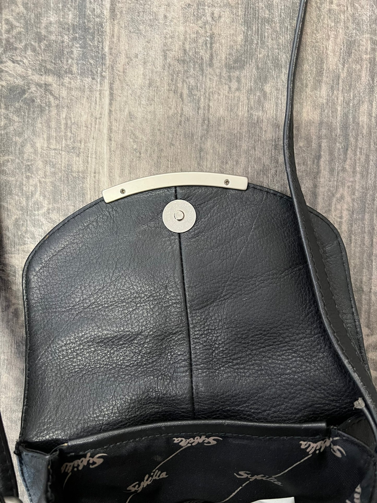 Vintage Black Crossbody Bag Soft Leather Shoulder Bag Minimalist