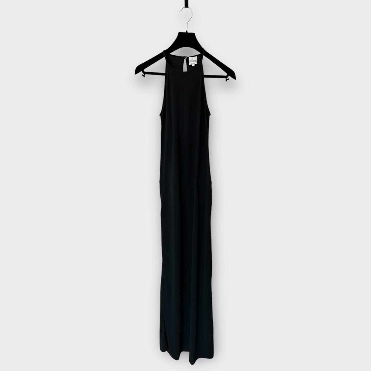 Maxi Dress Black TRUSSARDI Long Dress Bodcon Strapless Medium