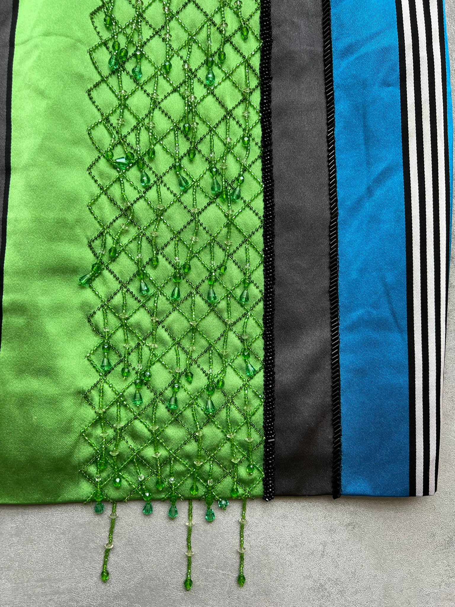 Vintage 1970s Silk Skirt Beaded Mini Skirt ALMA Couture Italian Made 100% Silk Skirt Beaded Panel True Vintage Size Small UK 8