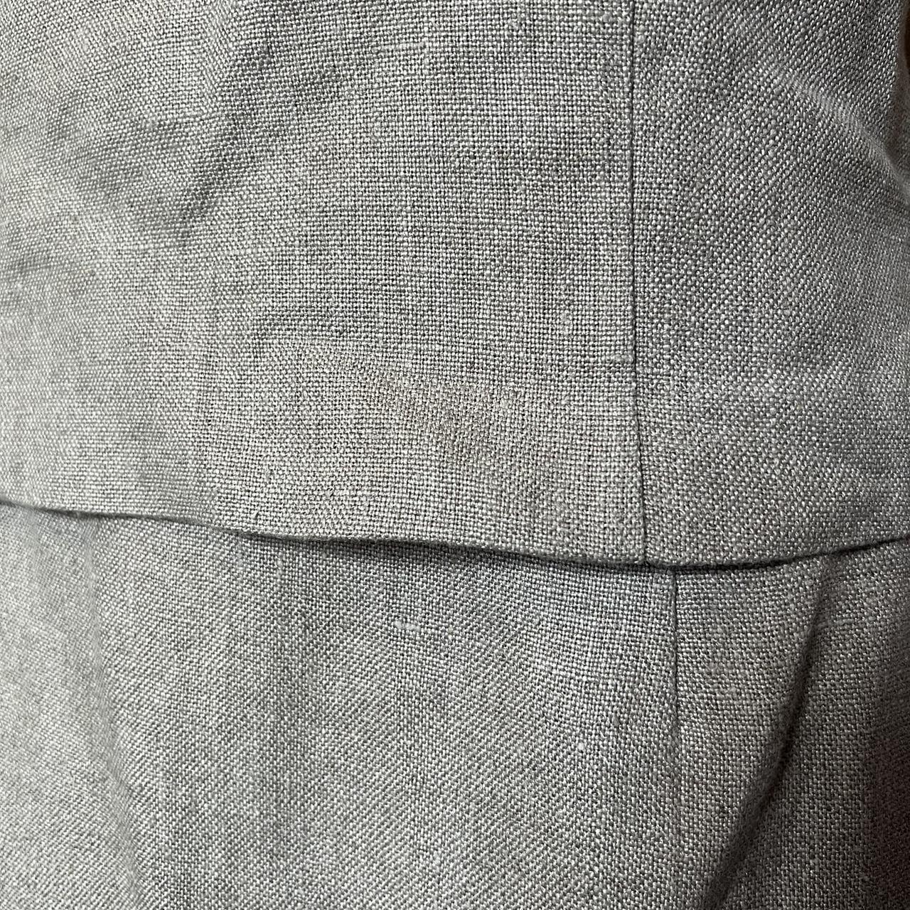 Linen Co Ord M&S halter top and skirt set beaded linen top and midi skirt grey beige NWT size 14 RRP