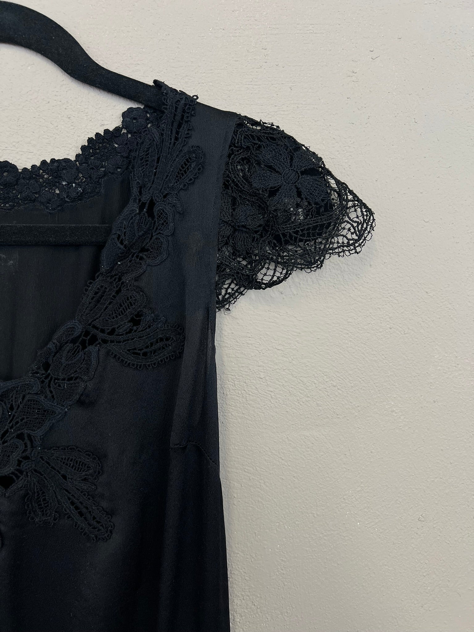 Moschino Cheap and Chic Black Lace Silk Dress Mini UK 10