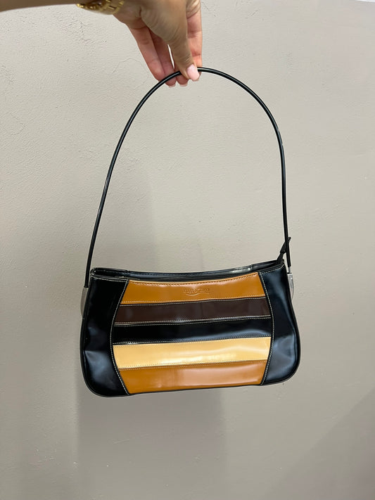 Vintage 90s shoulder bag Y2K Patent Leather Shoulder Bag