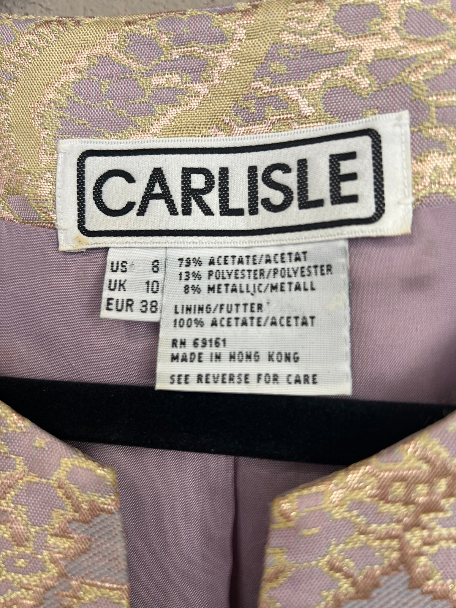 Vintage Waistcoat Purple Gold Paisley Embroidered Vest